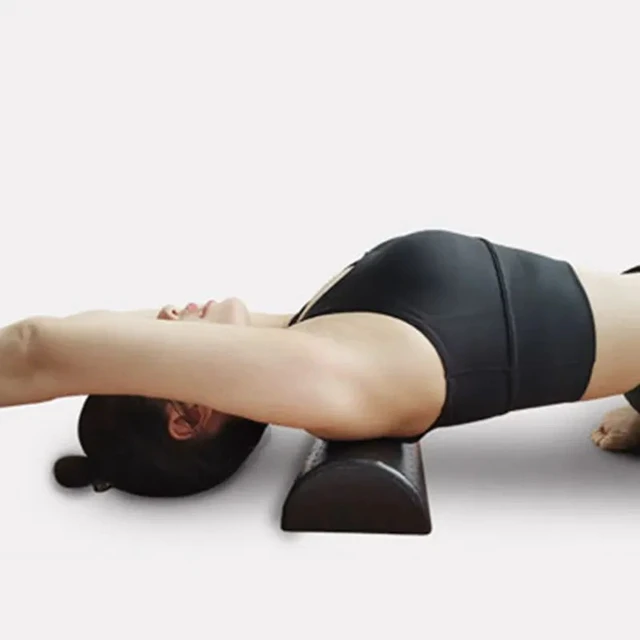 Alt view image 5 of 7 - Yoga Massage Exercise Foam Roller EPP Half Round Balance Training Roller Portable Muscle Foam Roller for Pilates Bodybuilding