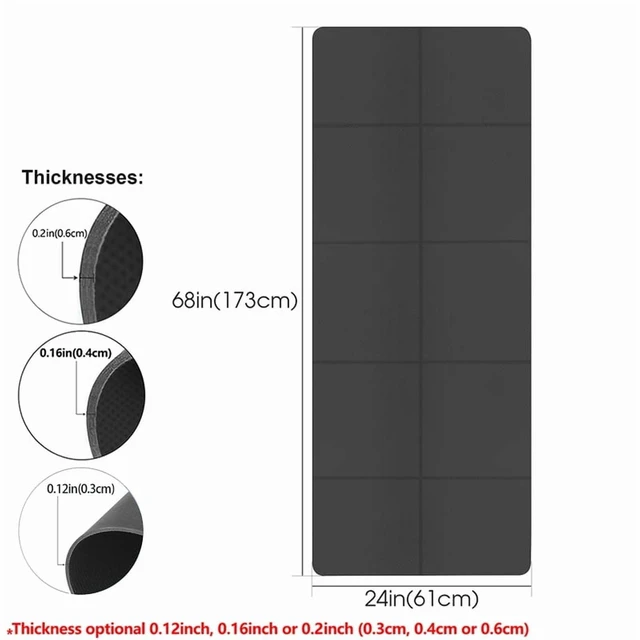 Alt view image 3 of 4 - Foldable Yoga Mat Eco Friendly EVA Folding Travel Fitness Exercise Mat 3mm/4mm/6mm Thicknesses for Yoga Pilates & Floor Workouts