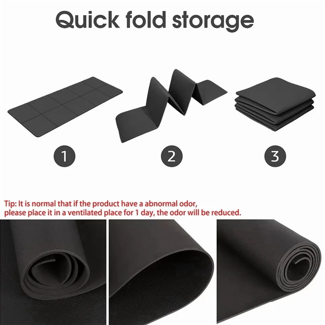 Alt view image 4 of 4 - Foldable Yoga Mat Eco Friendly EVA Folding Travel Fitness Exercise Mat 3mm/4mm/6mm Thicknesses for Yoga Pilates & Floor Workouts