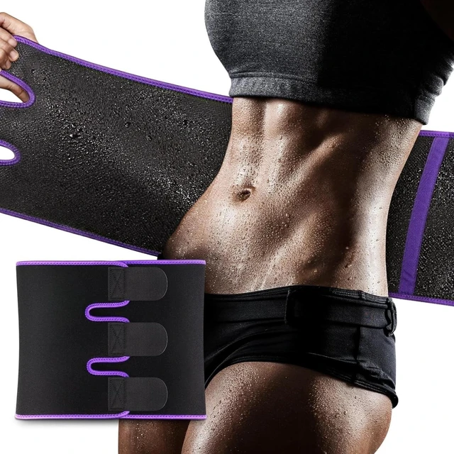 Main image of Waist Trimmer Sweat Waist Trainer for Women and Men Waist Sweat Belt Band Belly Stomach Wrap
