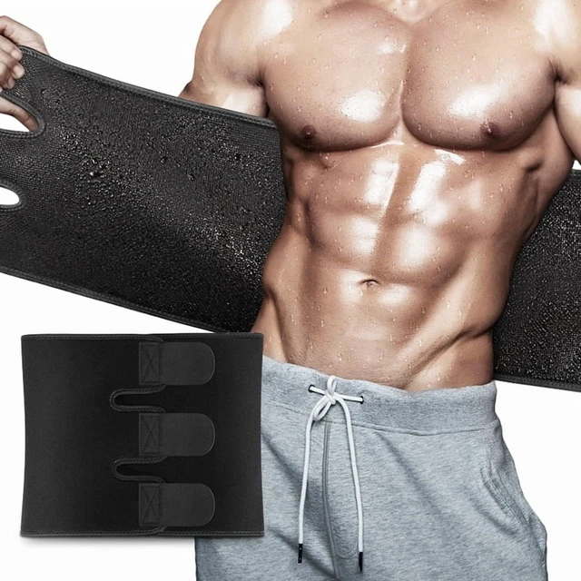 Alt view image 2 of 4 - Waist Trimmer Sweat Waist Trainer for Women and Men Waist Sweat Belt Band Belly Stomach Wrap