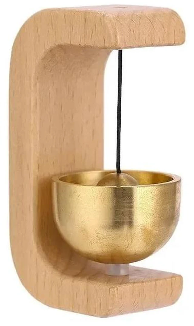 Main image of Wooden Wind Chimes Hanging Decorations Wireless Doorbell Entrance Door Bell Decorative Wind Bell for Home Opening