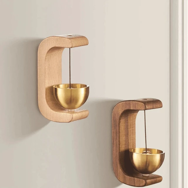 Alt view image 3 of 4 - Wooden Wind Chimes Hanging Decorations Wireless Doorbell Entrance Door Bell Decorative Wind Bell for Home Opening