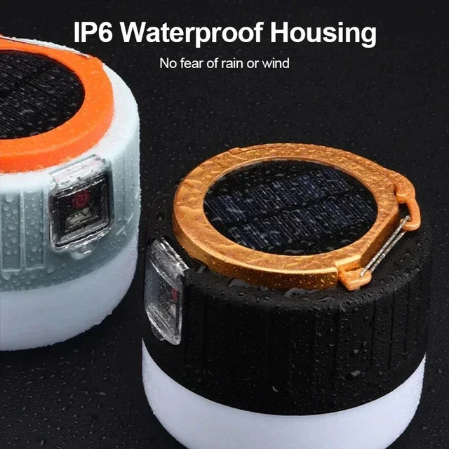 Alt view image 4 of 4 - Portable Camping Light Power Bank LED Camping Lanterns With Remote Control Waterproof Outdoor Tent Light Rechargeable Flashlight