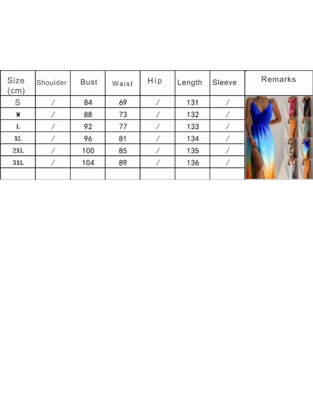 Alt view image 3 of 3 - European-style printed summer halter-neck V-neck slip dress with slit opening