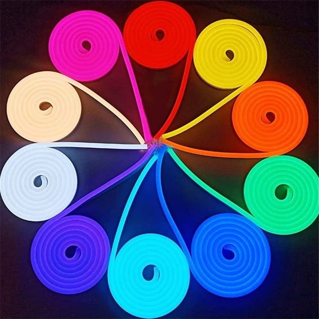 Alt view image 5 of 7 - USB LED Neon Rope Lights, RGB Led Strip Lights with Remote, Color Changing Flexible Led Light Strip, Gaming 5V Neon Lights