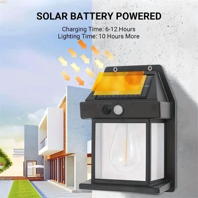 Alt view image 3 of 4 - Powerful Solar Wall Light Outdoor Waterproof LED Lamp House Garden Fence Decoration Light Sensor Solar Energy Wall Lantern LED