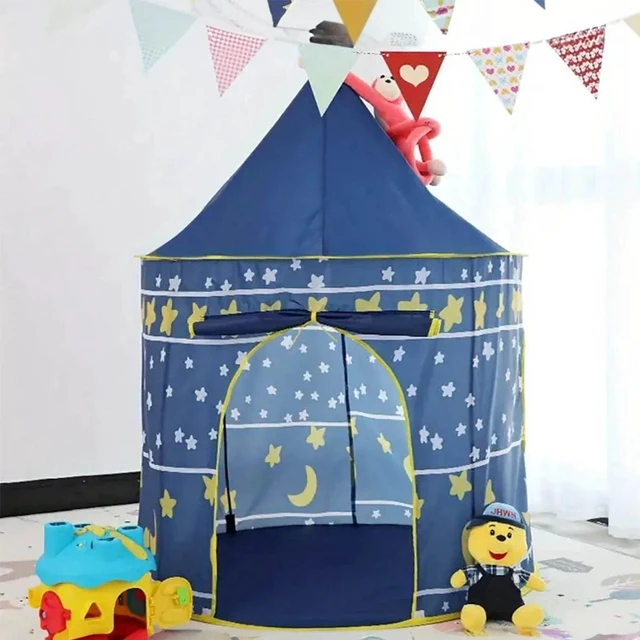 Main image of Night Sky Design Children's Playhouse Tent, Cute Castle for Little Boys and Girls