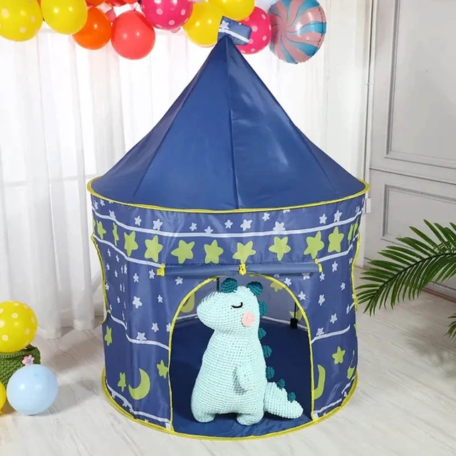 Alt view image 3 of 4 - Night Sky Design Children's Playhouse Tent, Cute Castle for Little Boys and Girls
