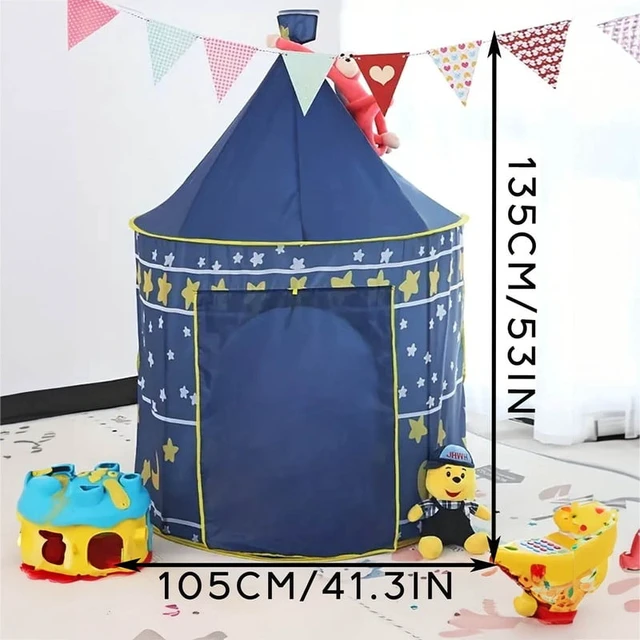 Alt view image 4 of 4 - Night Sky Design Children's Playhouse Tent, Cute Castle for Little Boys and Girls