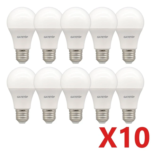 Alt view image 2 of 4 - 10pcs/lot A60 G45 LED Bulb E27 AC110V 220V 3W 8W 9W 12W 15W 18W 20W 24W Lamp Saving Cold Warm White Bulbs for Home Light