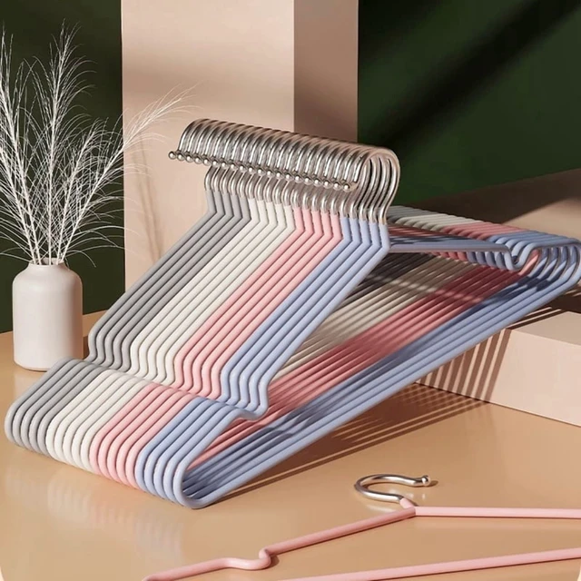 Alt view image 2 of 4 - 20/30pcs Metal Clothes Hangers, Anti-Slip Heavy Duty Space Saving Hangers for Closet Organization, Garage, Boutique & Home Use