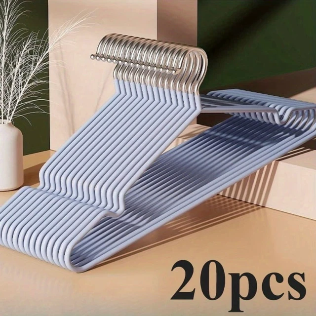 Alt view image 4 of 4 - 20/30pcs Metal Clothes Hangers, Anti-Slip Heavy Duty Space Saving Hangers for Closet Organization, Garage, Boutique & Home Use