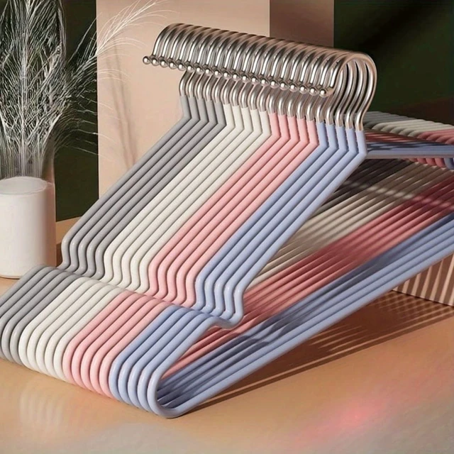 Alt view image 3 of 4 - 20/30pcs Metal Clothes Hangers, Anti-Slip Heavy Duty Space Saving Hangers for Closet Organization, Garage, Boutique & Home Use