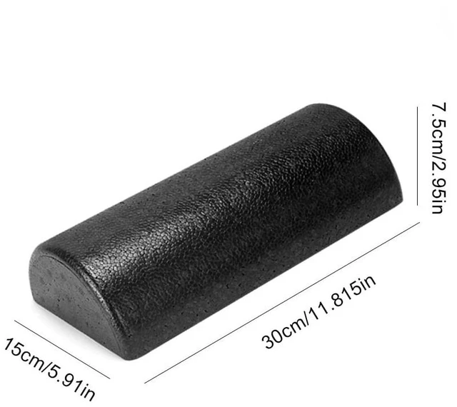 Main image of Half-Round Yoga Roller Massage Roller 30cm Semi-Circular Foam Roller Multi-Function Back Stretcher for Balance Training