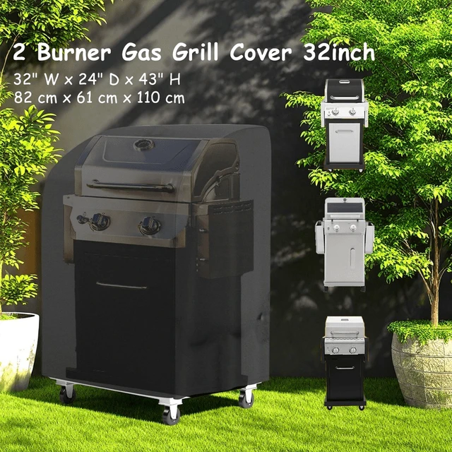Alt view image 2 of 4 - 32 inch Small Gas Grill Cover for Outdoor BBQ Grill, Waterproof, Weather Resistant, UV & Fade Resistant