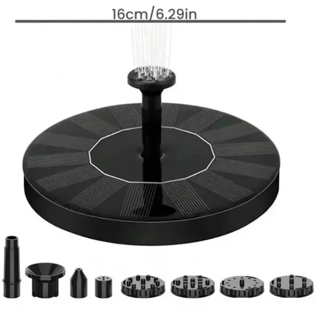 Main image of Solar Bird Bath Solar-powered Garden Fountain Birdbath Decoration Outside Decorative Water Outdoor Large Energy Birds Waterfall