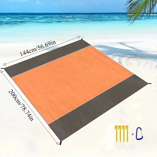 Main image of Waterproof and sand-proof beach mat, suitable for 3 adults - Outdoor picnic mat, suitable for travel, camping and hiking.