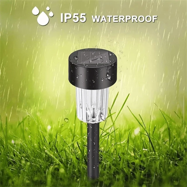 Alt view image 5 of 7 - 10-Pack Solar Outdoor Lights LED Solar Garden Light Waterproof Landscape Lighting Pathway Lights Decor for Walkway Lawn Patio Yard
