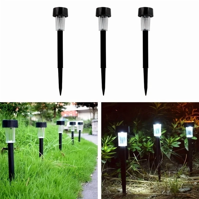 Alt view image 7 of 7 - 10-Pack Solar Outdoor Lights LED Solar Garden Light Waterproof Landscape Lighting Pathway Lights Decor for Walkway Lawn Patio Yard