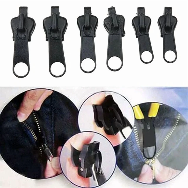 Alt view image 3 of 7 - 3 Sizes Universal Instant Fix Zipper Repair Kit Replacement Zip Slider Teeth Rescue Sewing Clothes Bag Zippers Tool Accessories