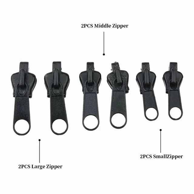 Alt view image 6 of 7 - 3 Sizes Universal Instant Fix Zipper Repair Kit Replacement Zip Slider Teeth Rescue Sewing Clothes Bag Zippers Tool Accessories