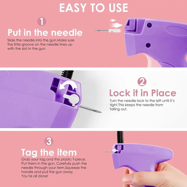 Alt view image 5 of 7 - Fine Stitch Gun Stitchy Quick Clothing Fixer for Clothes Micro Tagging Gun Clothing Mini Speedy Sticky Sewing Gun Hemming Tool