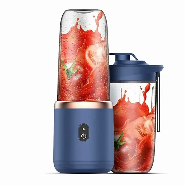 Alt view image 3 of 7 - Portable Fruit Juice Blenders Summer Personal Electric Mini Bottle Home USB 6 Blades Juicer Cup Machine For Kitchen