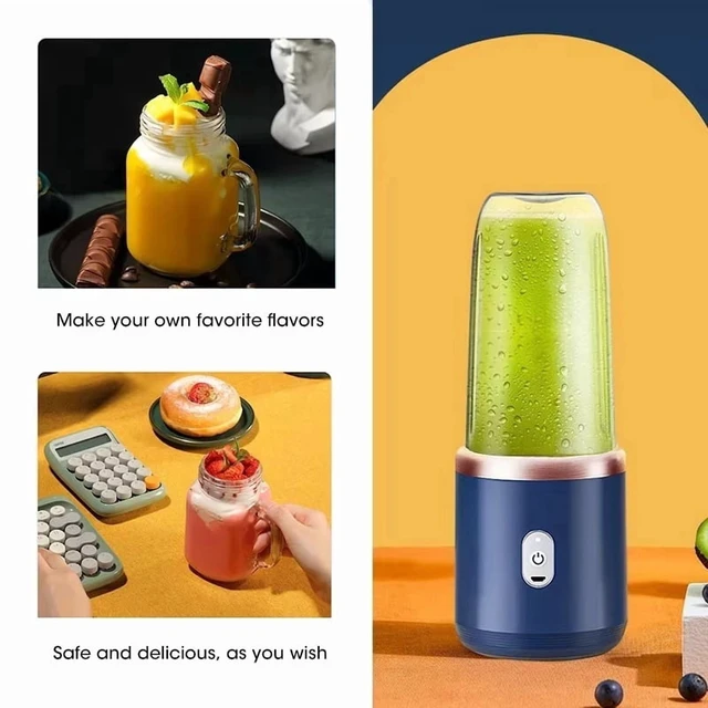 Alt view image 7 of 7 - Portable Fruit Juice Blenders Summer Personal Electric Mini Bottle Home USB 6 Blades Juicer Cup Machine For Kitchen