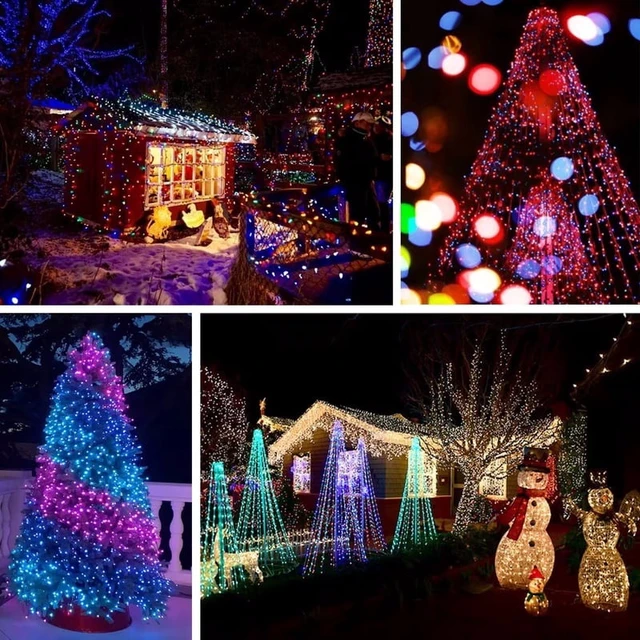 Alt view image 5 of 7 - String LED Bluetooth Fairy Lights Dreamcolor RGBIC DIY Party Christmas Tree Lights Wedding Decor Garland USB Lamp 15M/10M/5M/2M