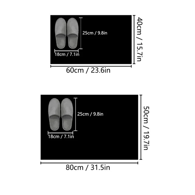Alt view image 4 of 7 - Diatomaceous earth printed bathroom mat absorbent foot mat for shower room entrance square toilet mat household entrance mat