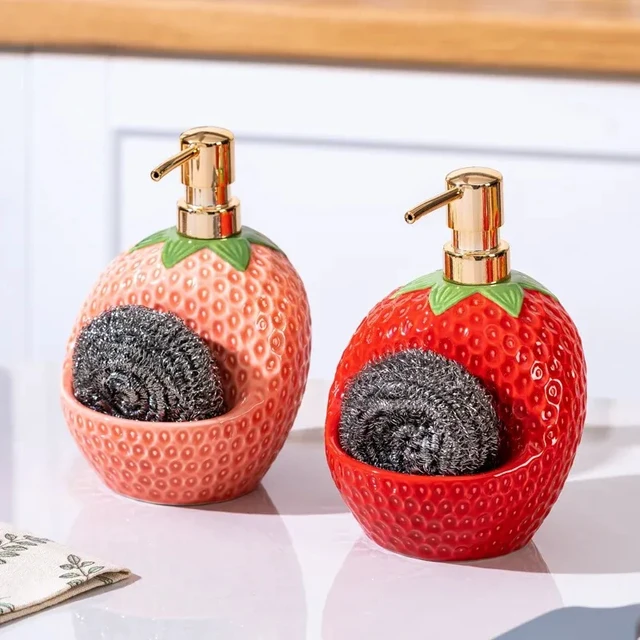 Alt view image 4 of 7 - European Ceramic Strawberry Cruet Oil Pot Creative Fruit Kitchen Seasoning Jar Salt Sugar Chili Jar Soy Sauce Vinegar Bottle New