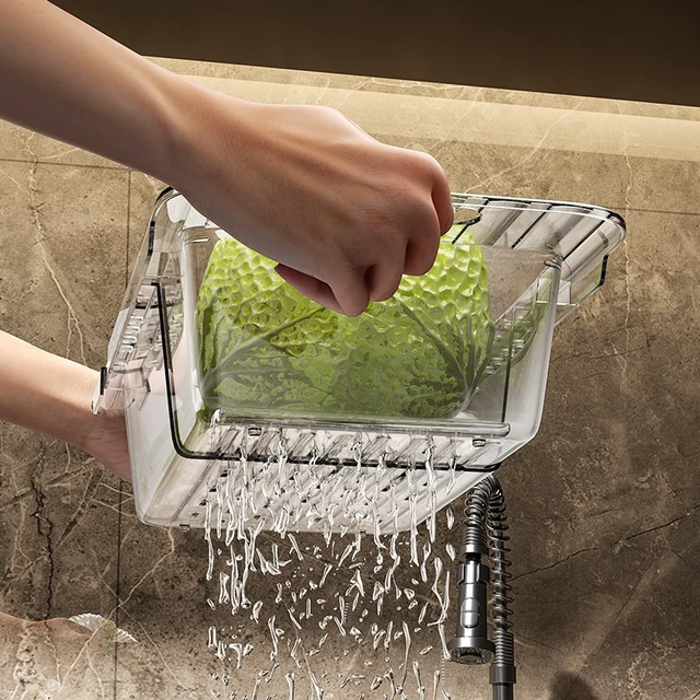 Alt view image 5 of 7 - Retractable Sink Colander Expandable Kitchen Drain Basket for Fruits Vegetables Dishes Adjustable 36-46.5cm