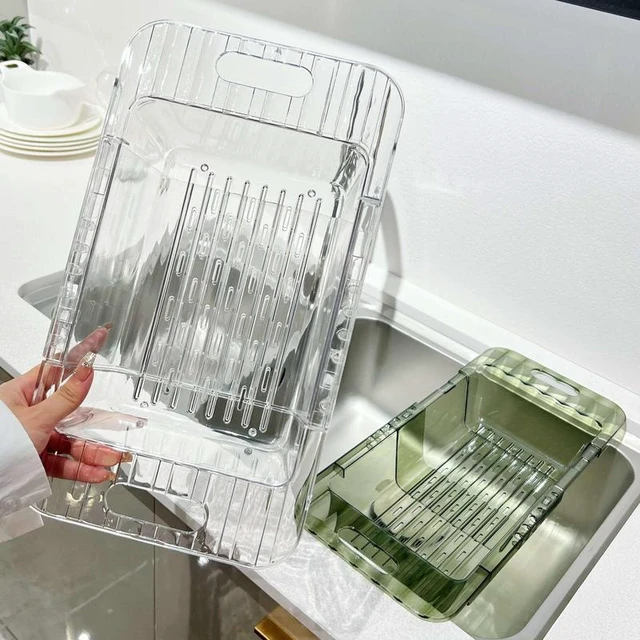 Alt view image 4 of 7 - Retractable Sink Colander Expandable Kitchen Drain Basket for Fruits Vegetables Dishes Adjustable 36-46.5cm