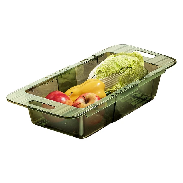 Alt view image 7 of 7 - Retractable Sink Colander Expandable Kitchen Drain Basket for Fruits Vegetables Dishes Adjustable 36-46.5cm