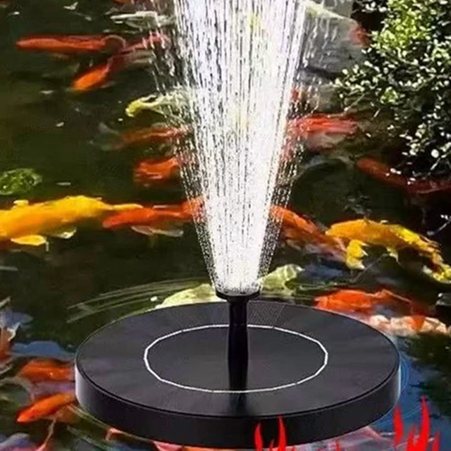 Alt view image 2 of 7 - Waterfall fountain Mini solar water fountain pool pond garden decoration outdoor bird bath solar-powered fountain floating water