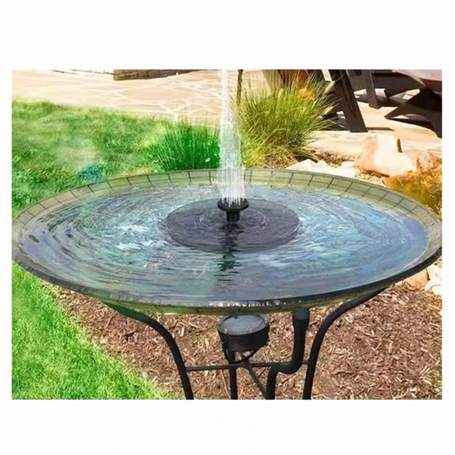 Alt view image 7 of 7 - Waterfall fountain Mini solar water fountain pool pond garden decoration outdoor bird bath solar-powered fountain floating water
