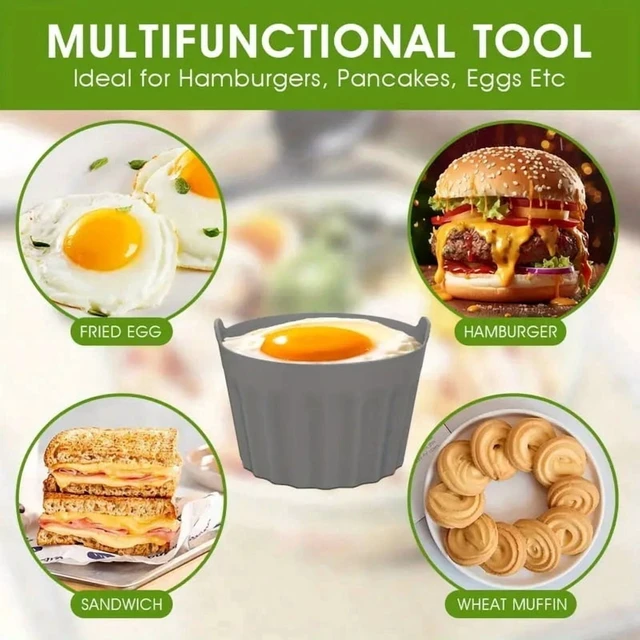 Alt view image 6 of 7 - Silicone Air Fryer, Ramekin Baking, Muffin, Egg Poacher, Cupcake, Non-Stick Baking Cups, Easy Release Microwave Oven Molds, 2/4 Pieces