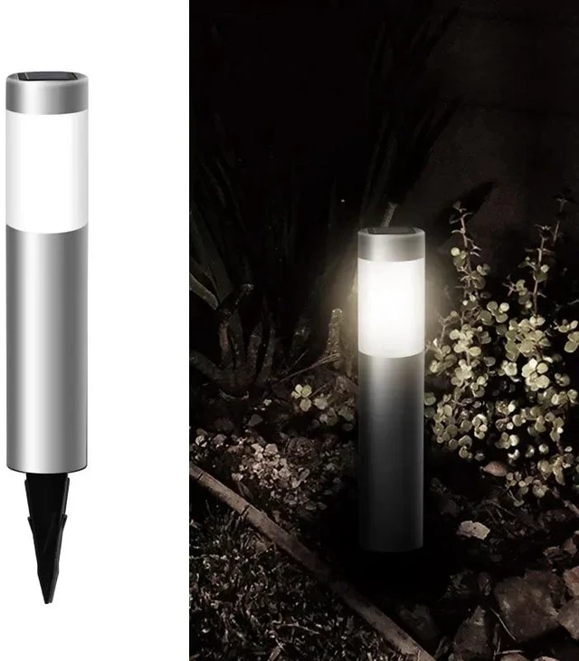 Main image of Solar Powered LED Lawn Light with Automatic Switch Durable Metal Material Ground Plug-in Courtyard Path Lighting