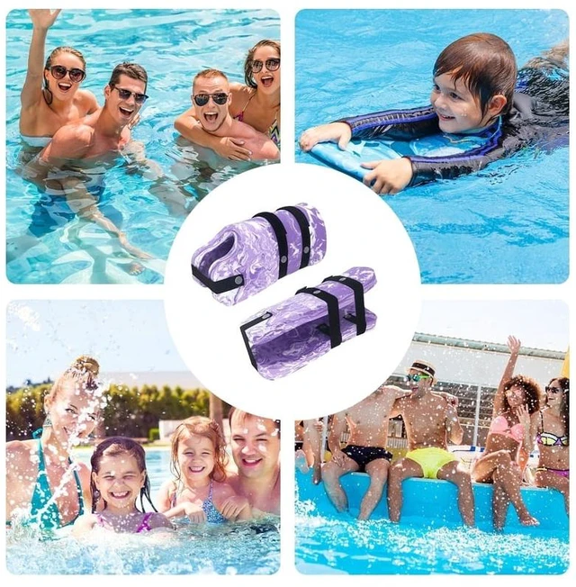 Alt view image 4 of 7 - EVA Foam Ankle Flotation Cuffs Leg Float Bands Water Aerobics Swim Training Ankle Floaties for Pool Exercise Rehabilitation