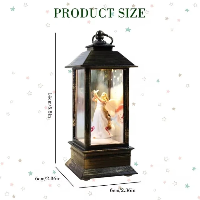 Alt view image 7 of 7 - Wind Lights Christmas Style Cartoon Santa Claus/Snowman Model Create Atmosphere Hanging Xmas Lanterns