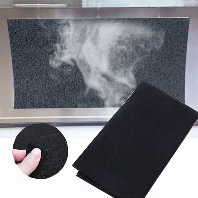 Alt view image 3 of 6 - 57X47cm Range Hood Activated Carbon Filter Cotton Auitable For All Range Hoods Air Purifiers Accessorie Purifier Filter Fabric