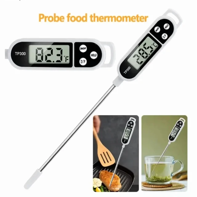 Alt view image 5 of 7 - 1-10P Digital Kitchen Food Thermometer TP300 Water Oil Thermometer for Meat Cooking Food Probe BBQ Electronic Oven Kitchen Tools