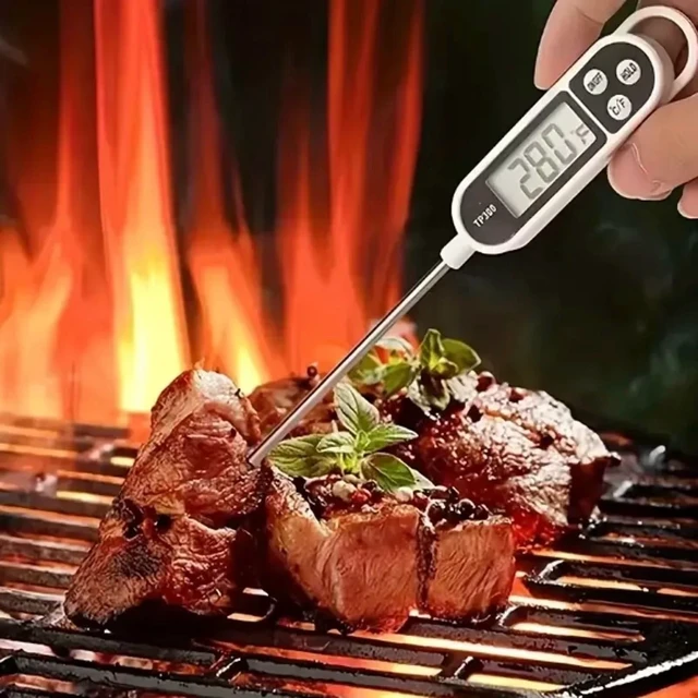 Alt view image 3 of 7 - 1-10P Digital Kitchen Food Thermometer TP300 Water Oil Thermometer for Meat Cooking Food Probe BBQ Electronic Oven Kitchen Tools