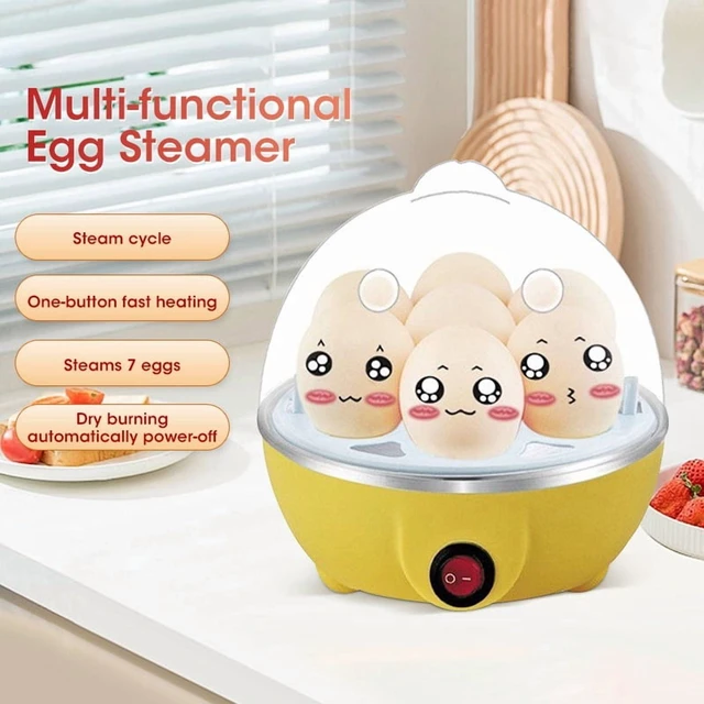 Alt view image 7 of 7 - Egg Cooker Automatic Power Off Home 7 Eggs Multi-Functional Steamed Egg Custard Boiled Egg Machine Breakfast Artifact