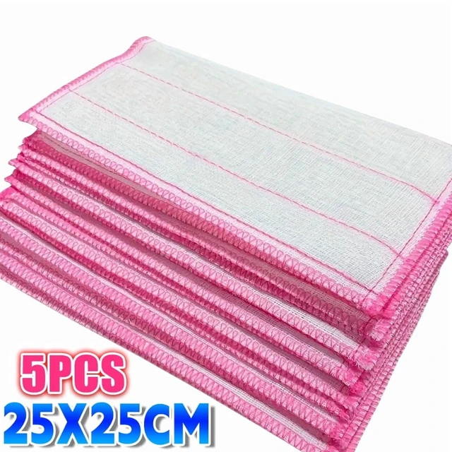 Alt view image 2 of 7 - 1-50pcs Anti-Oil Kitchen Towels Cotton Dishcloth Super Absorbent Non-stick Oil Reusable Cleaning Cloth Kitchen Daily Dish Towels