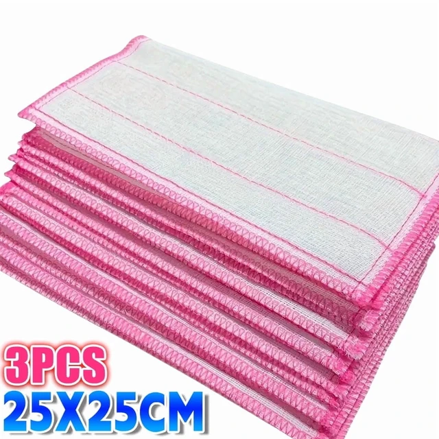 Alt view image 7 of 7 - 1-50pcs Anti-Oil Kitchen Towels Cotton Dishcloth Super Absorbent Non-stick Oil Reusable Cleaning Cloth Kitchen Daily Dish Towels