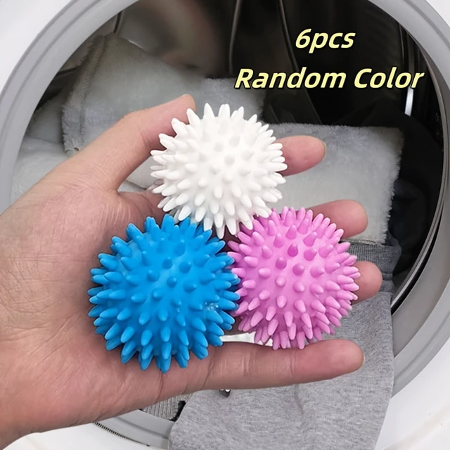 Alt view image 3 of 7 - Set of 6 Reusable Magic Laundry Balls - Fabric Softener, Prevents Tangling And Removes Dirt, Available in Various Colors