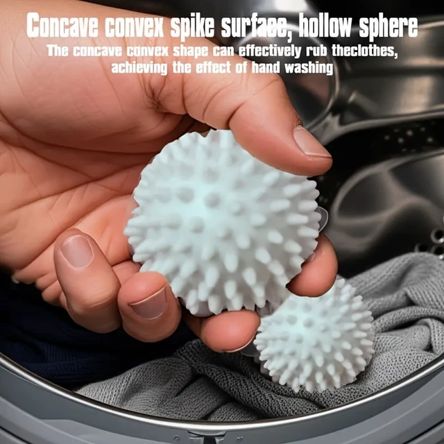 Alt view image 4 of 7 - Set of 6 Reusable Magic Laundry Balls - Fabric Softener, Prevents Tangling And Removes Dirt, Available in Various Colors