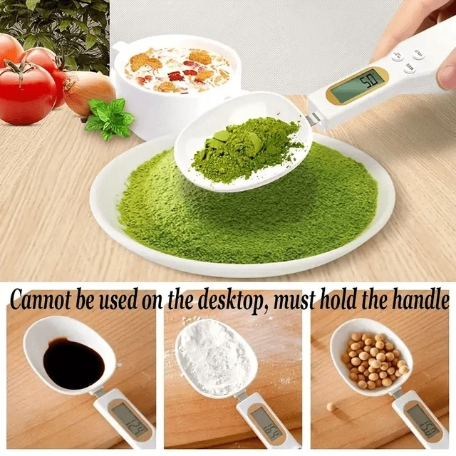 Alt view image 4 of 7 - Mini Spoon Scale Digital Kitchen Scale Electronic LCD Food Scale 0.1-500g Cooking Flour Milk Coffee Powder Weight Measure Spoon